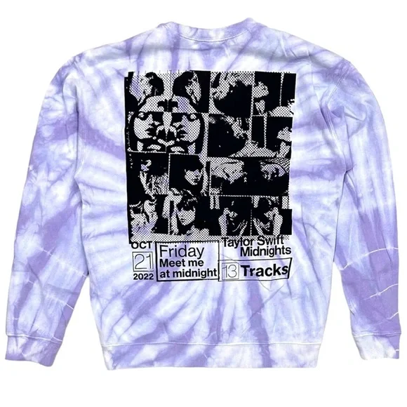 Taylor Swift Official Lavender Haze Midnights Era’s Crewneck Sweatshirt NEW - Picture 1 of 5